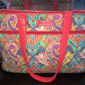 Vera Bradley Laptop Work Tote”Paisley in Paradise”